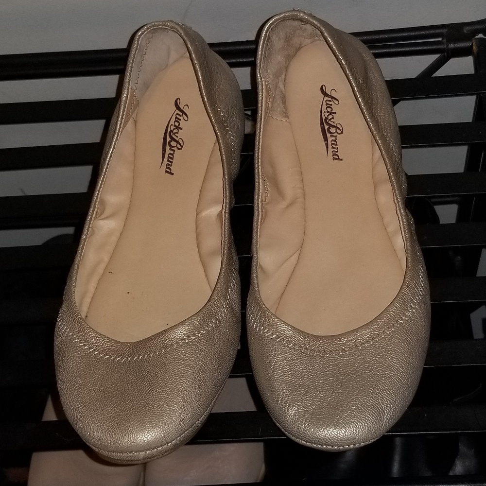 Lucky Brand Emmie Ballet Flats Gold